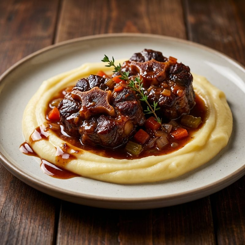 Braised Oxtail with Potato Purée
